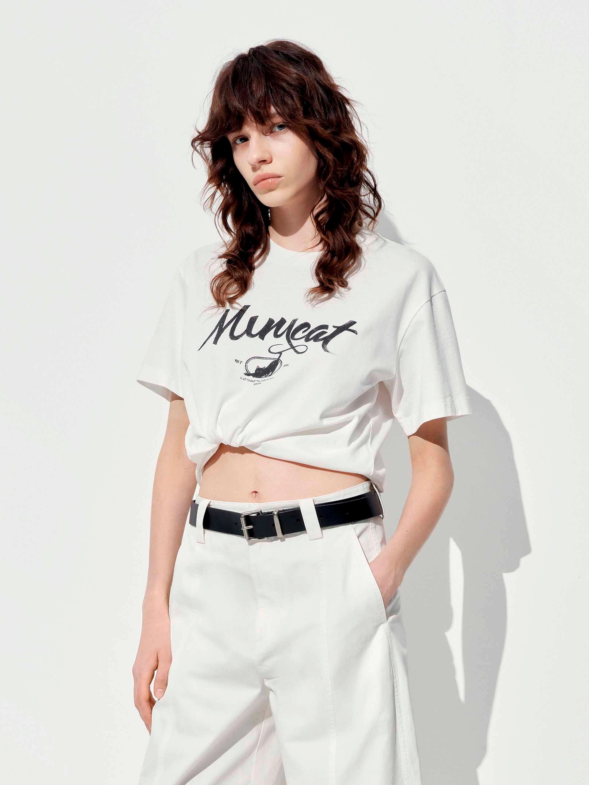 graduation LayeringFriendly Letter Print Cotton T-shirt
