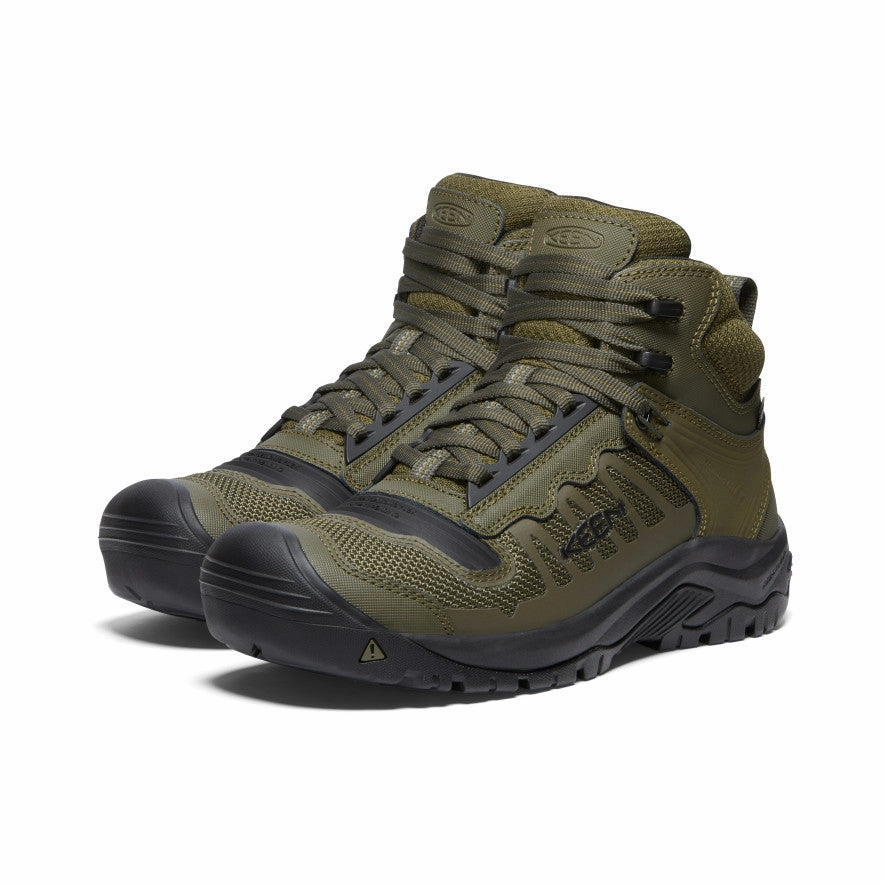 Men's Reno Waterproof Mid (Soft Toe)  |  Dark Olive/Black Easy Match