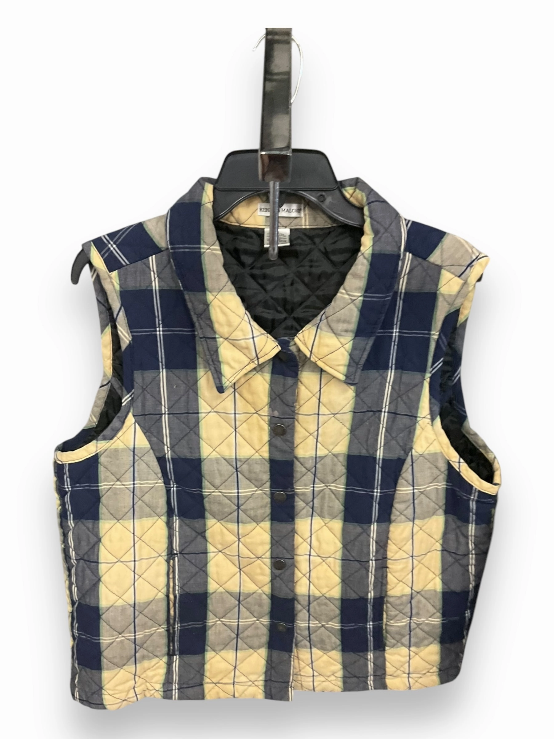 Elastic cuffs Modular Attachment Loops Vest Puffer & Quilted By Rebecca Malone In Navy, Size: L