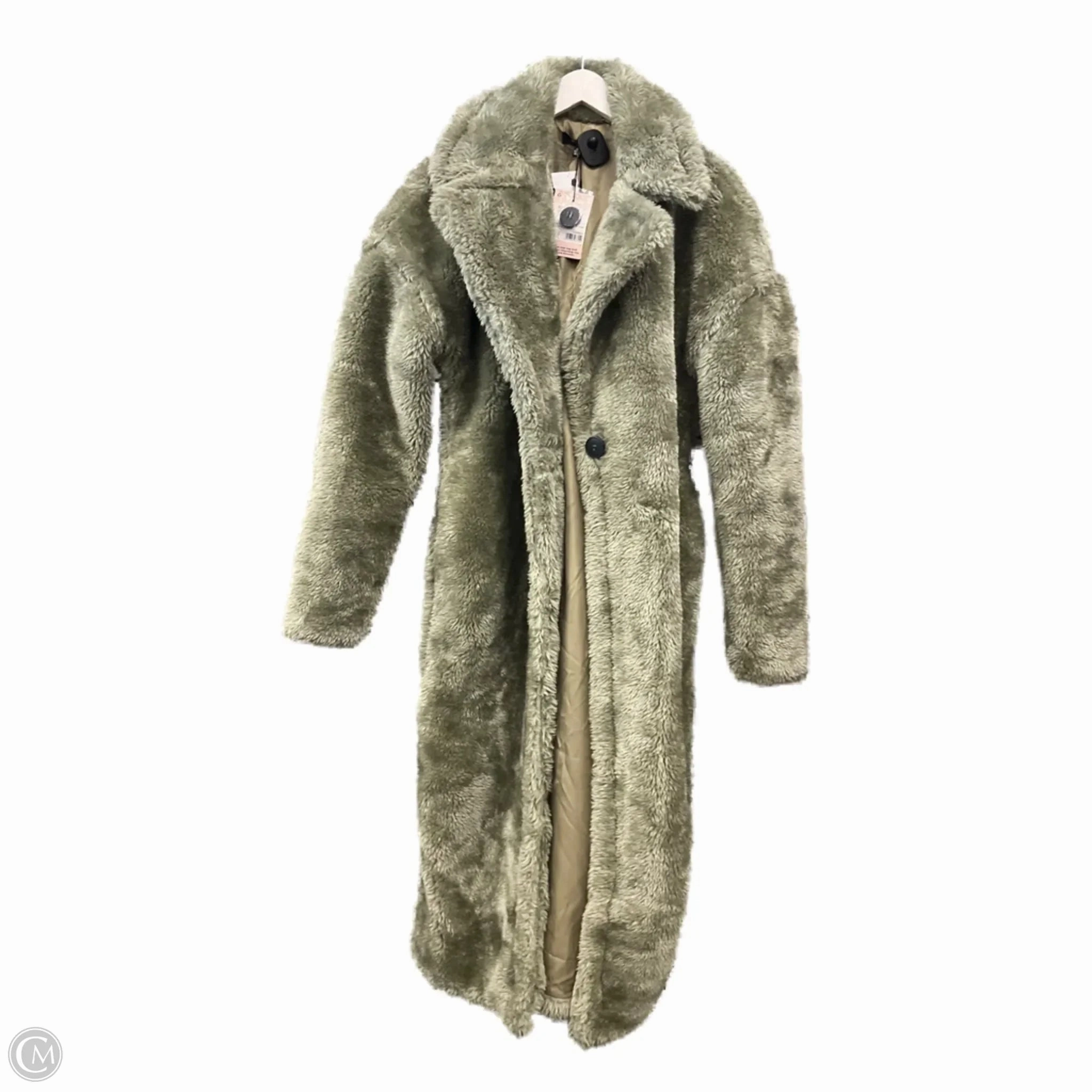 Urban Hike Style Coat Faux Fur & Sherpa By Clothes Mentor In Green, Size: S