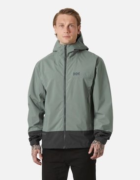 Ergonomic Mobility Cut Classic Urban Wear HH BLOCK HOODED JACKET, Grey Cactus
