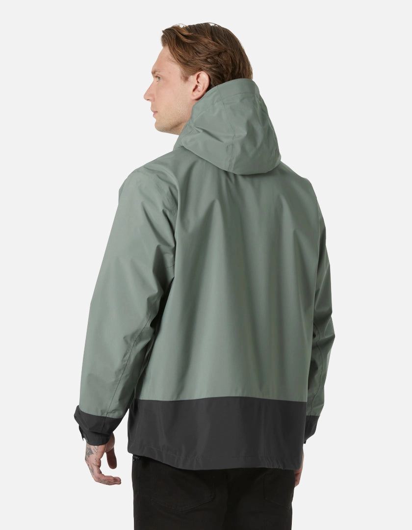 Sunday Walk Style HH BLOCK HOODED JACKET, Grey Cactus