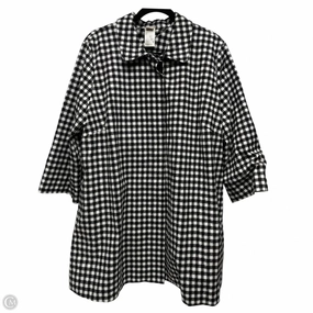 Airflow Optimization ErgonomicFit Coat Other By Chicos In Black & White, Size: Xl