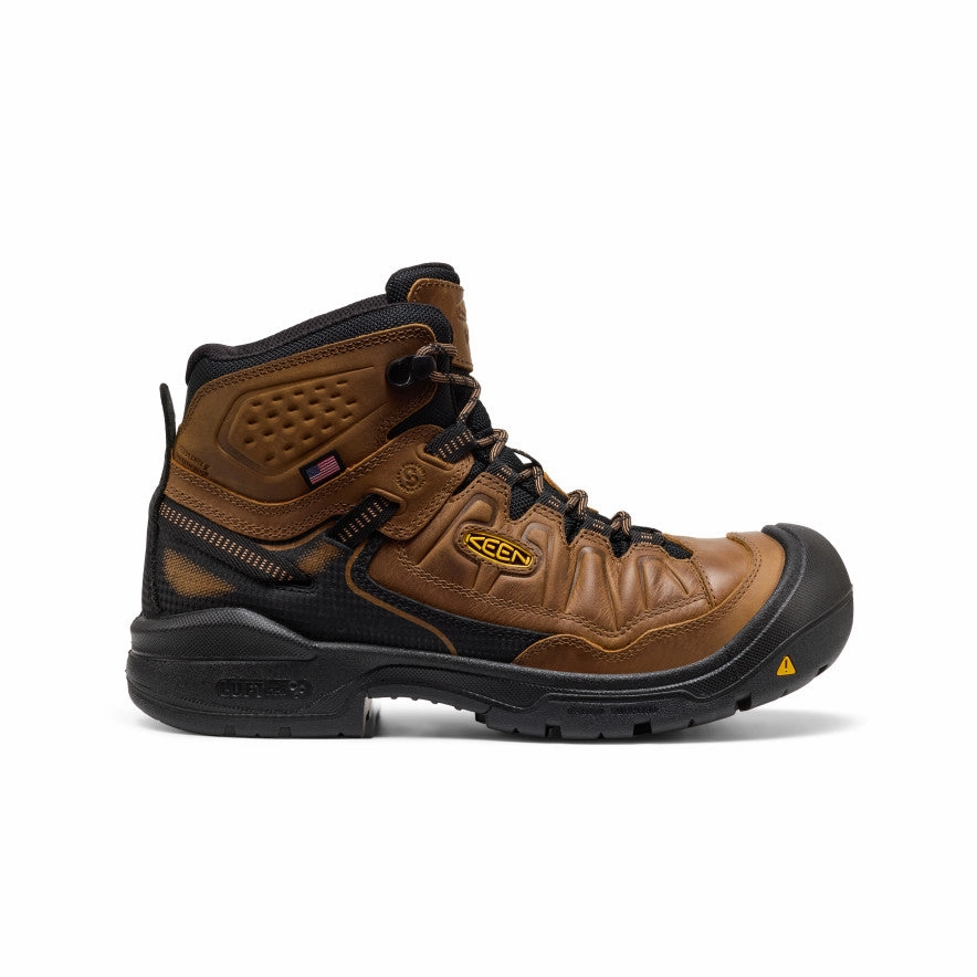 Men's Targhee IV Waterproof Work Boot (Soft Toe)  |  Belgian/Black Low Profile Rainy Day Commuter