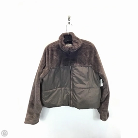 Coat Puffer & Quilted By Clothes Mentor In Brown, Size: L Reflective Safety Trim Plaid Design