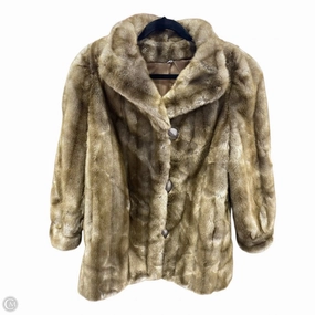 Coat Faux Fur & Sherpa By Clothes Mentor In Brown, Size: L Weatherproof Zipper Tech