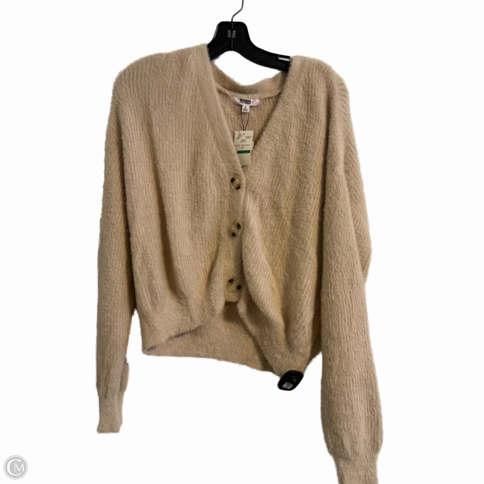 Sweater Cardigan By Steve Madden In Beige, Size: L Weekday Street Look