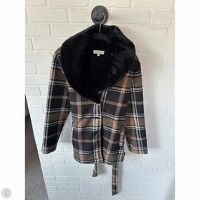 Coat Peacoat By Clothes Mentor In Black & Brown, Size: L HypoallergenicMaterial SeamlessBonding