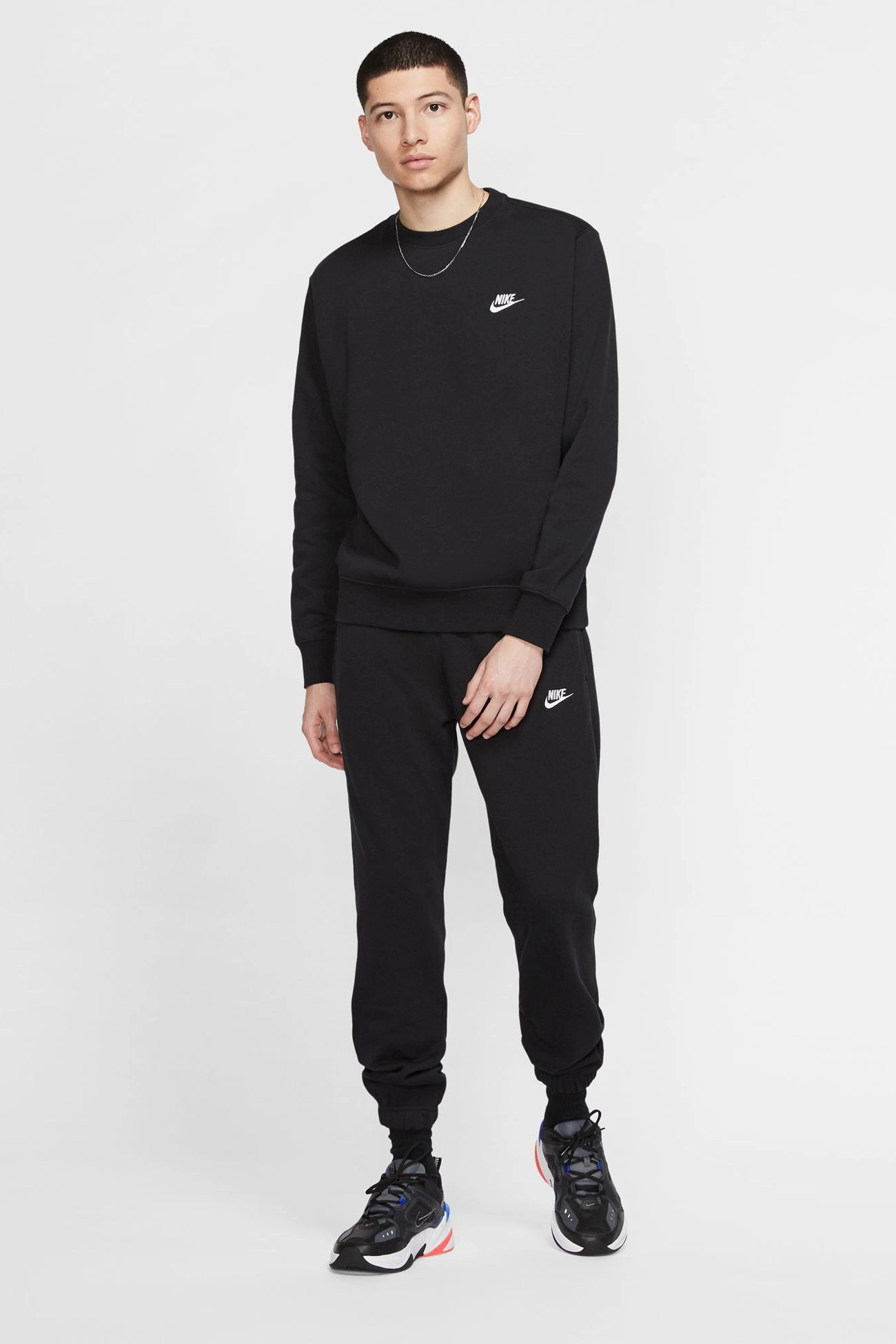 QuickRelease Buckles Nike Sportswear Club Fleece Crew Black