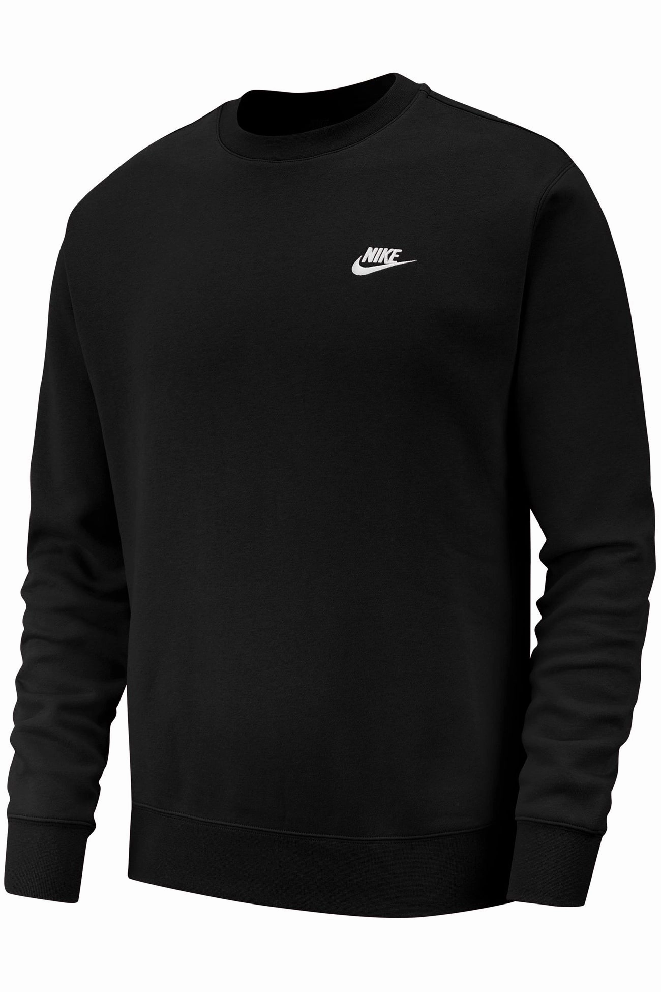 Nike Sportswear Club Fleece Crew Black Mesh Lining Ergonomic Shoulder Design