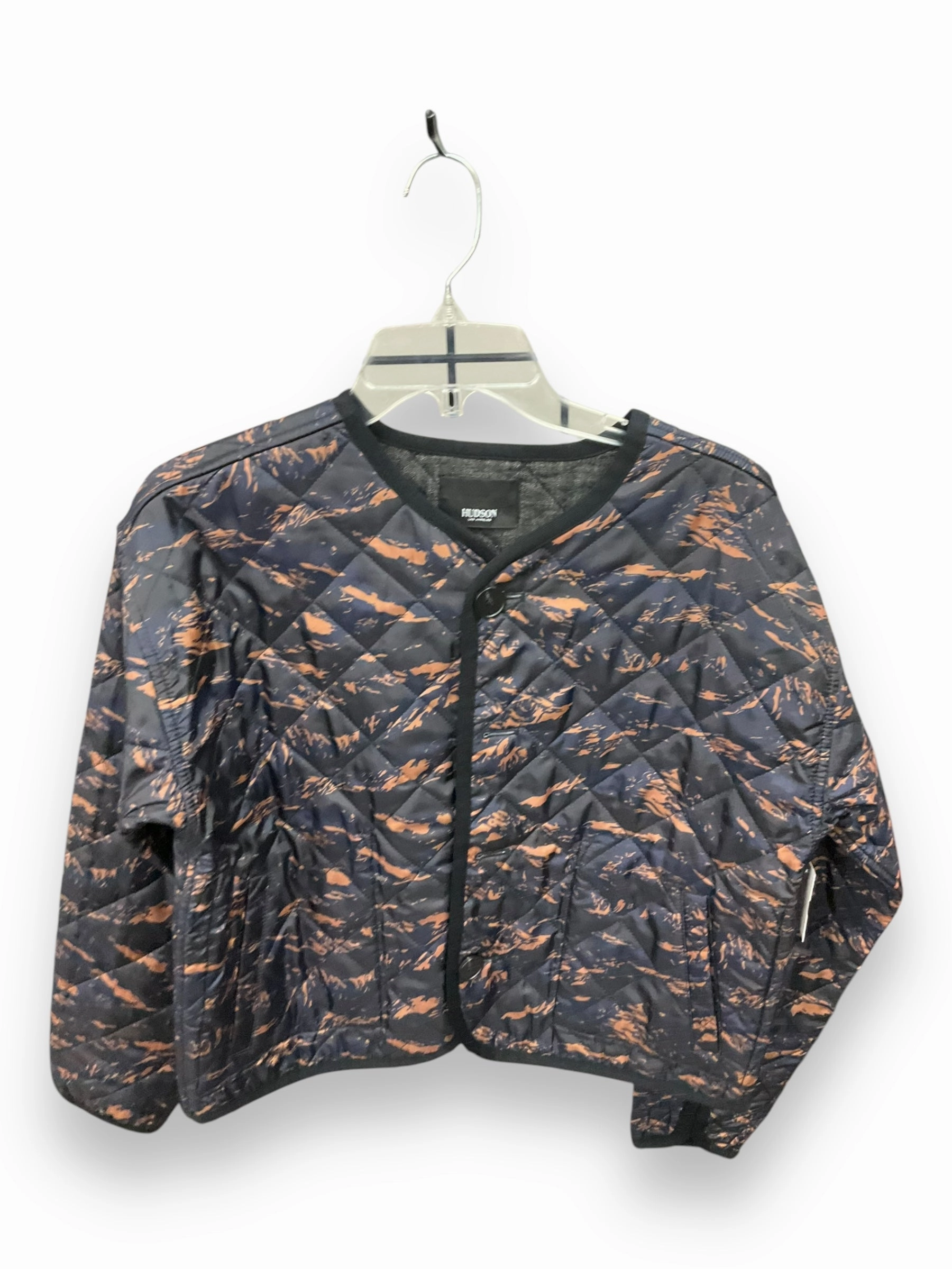 Softshell Fabric Jacket Puffer & Quilted By Hudson In Multi-colored, Size: M