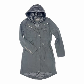 SeamlessBonding Coat Raincoat By Badgley Mischka In Black, Size:Xs