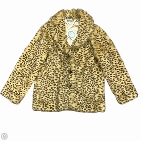 Comfort Fit Coat Faux Fur & Sherpa By Isabellas Journey In Tan, Size: Xxl