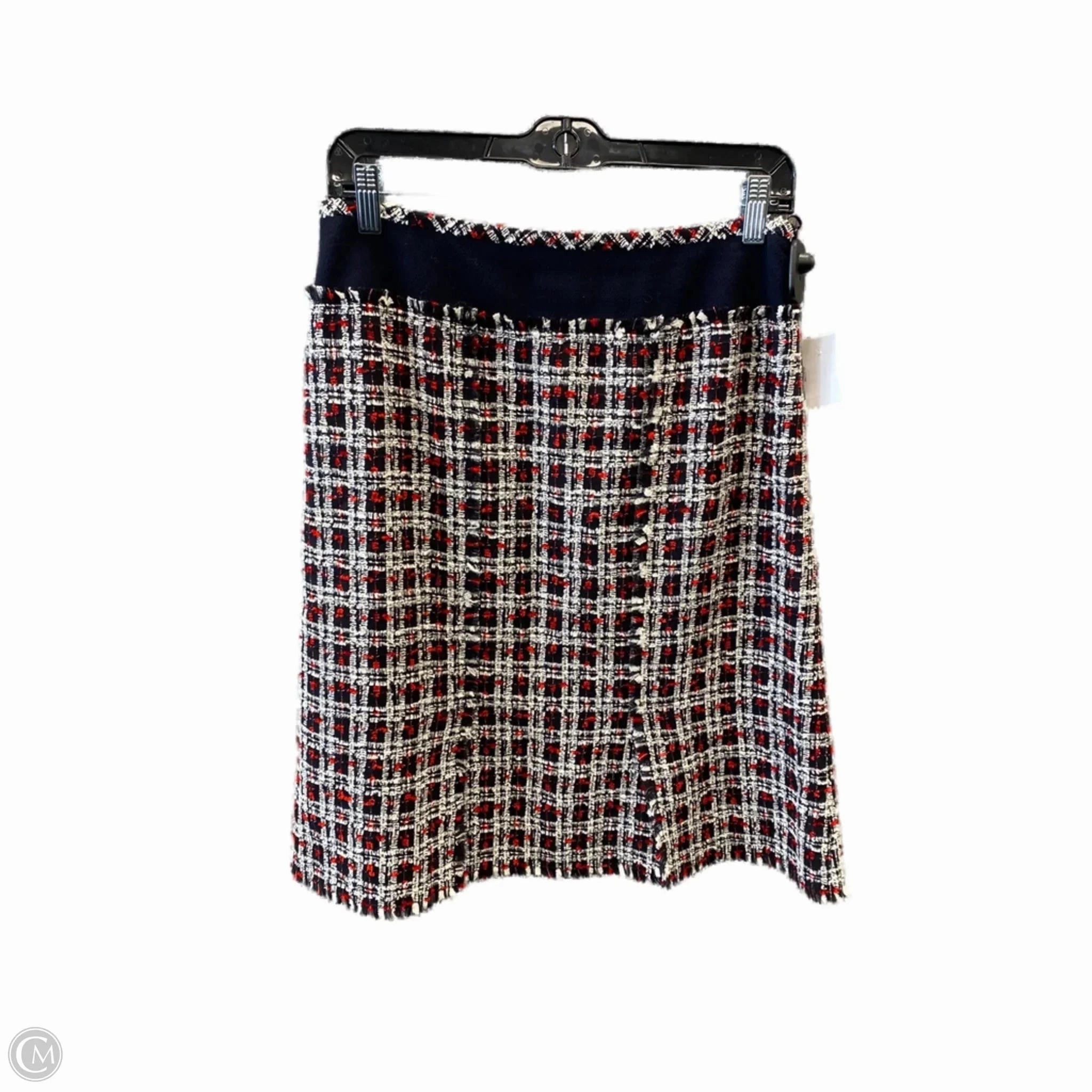 Simple Comfort Skirt Designer By Escada In Black & Red, Size: 8