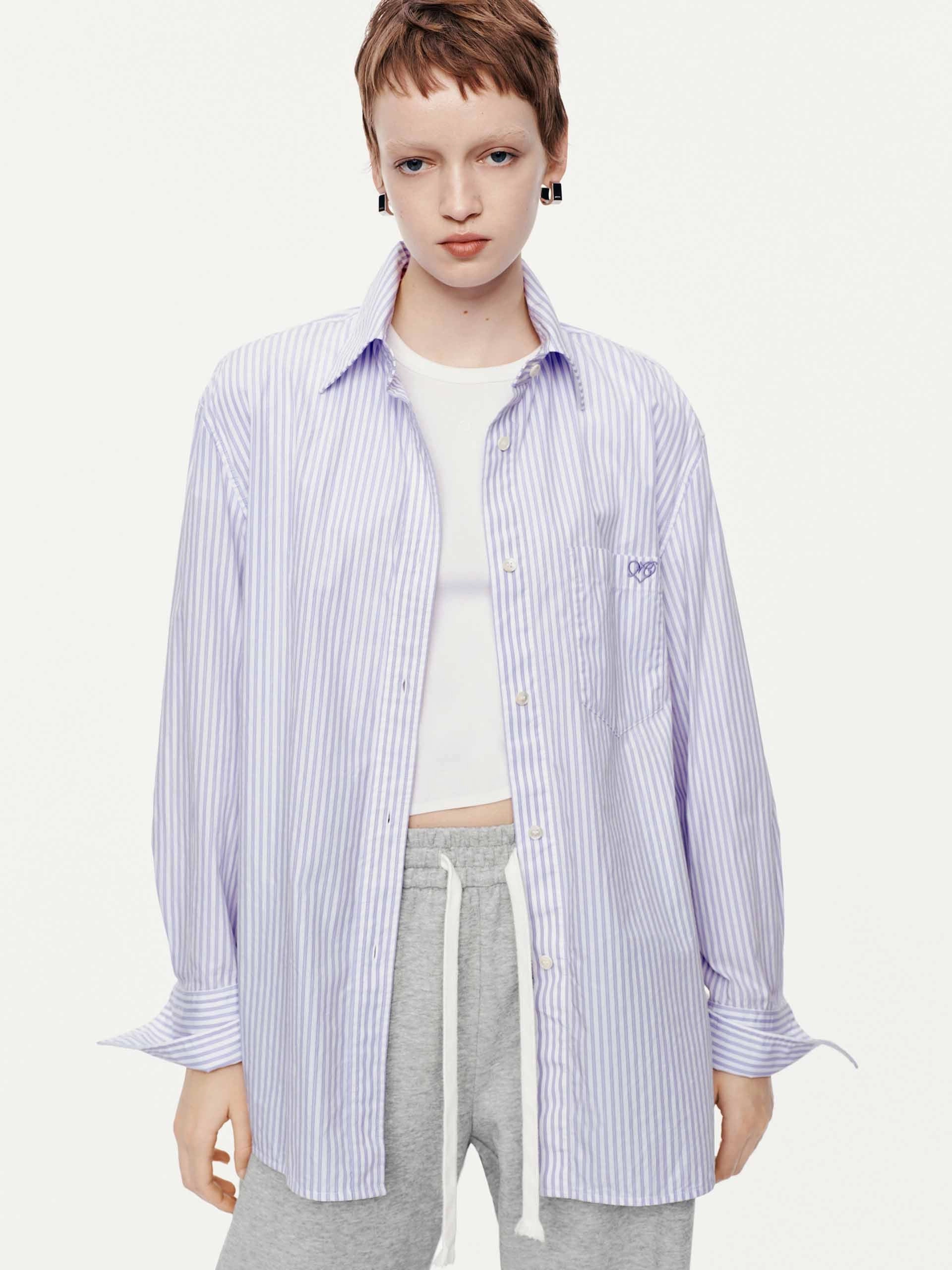 Country Charm Lightweight Layers Pure Cotton Striped Shirt