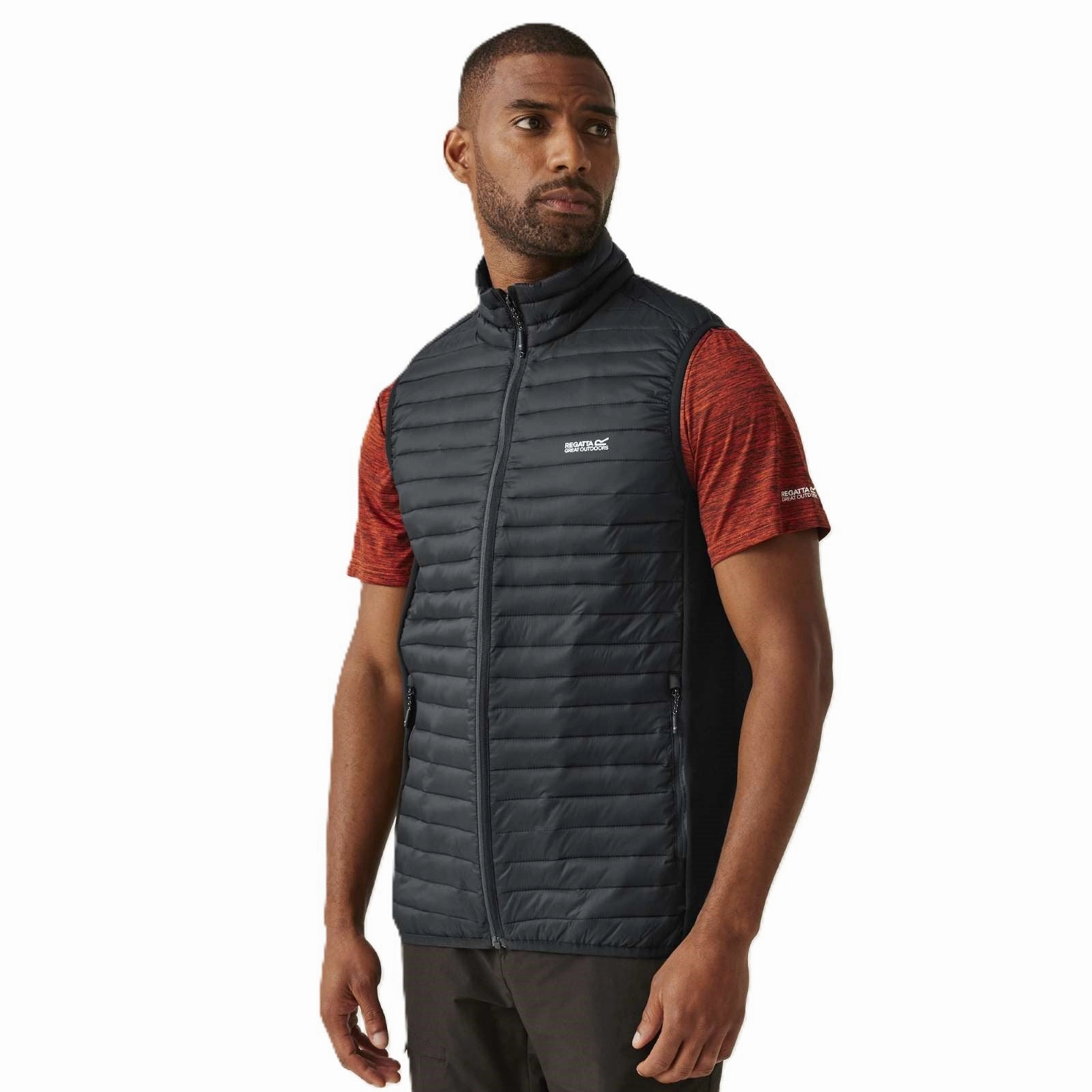 Sleek Comfort High Visibility Trims Regatta Mens Anderson Hybrid Padded Gilet