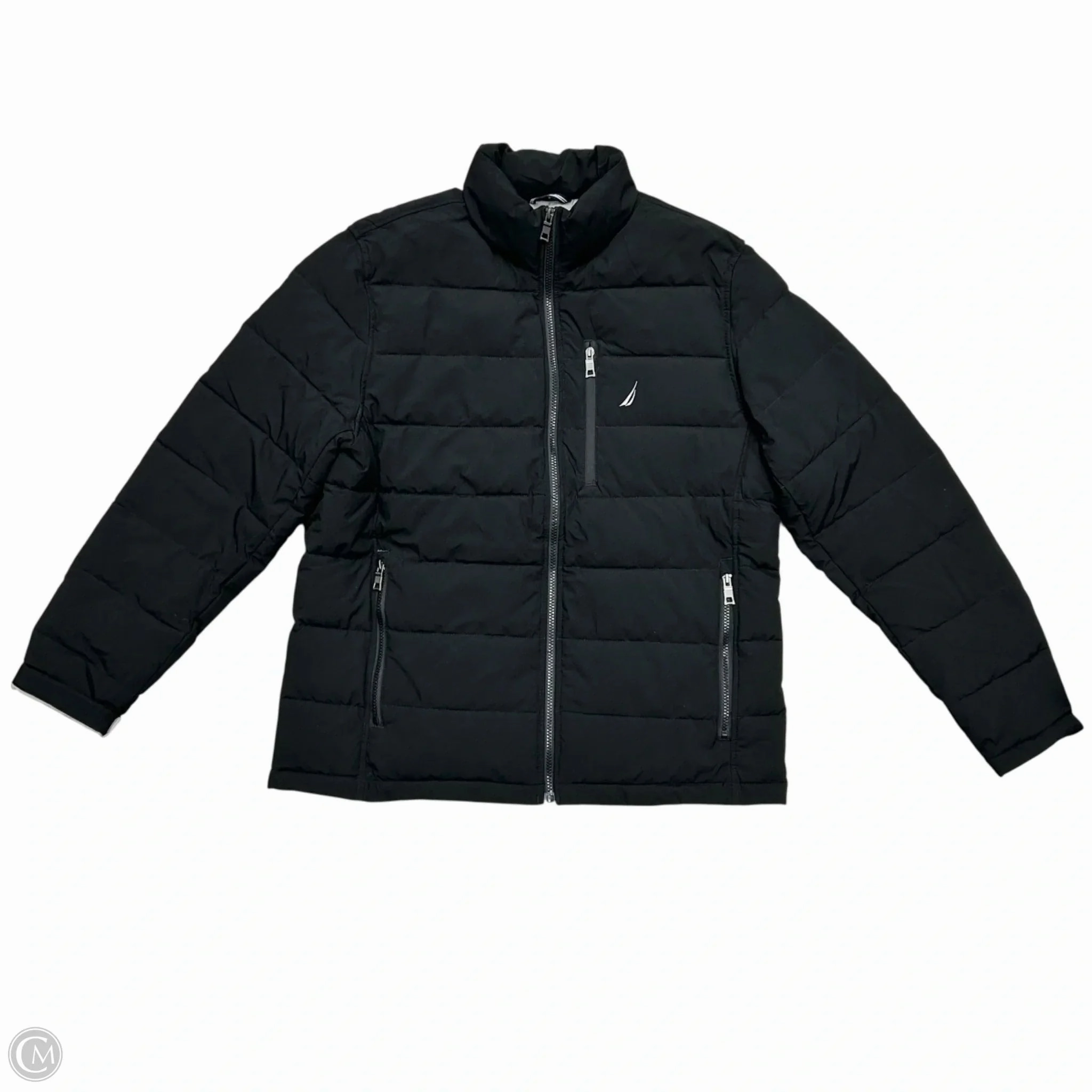 Coat Puffer & Quilted By Nautica In Black, Size: L TapedZippers