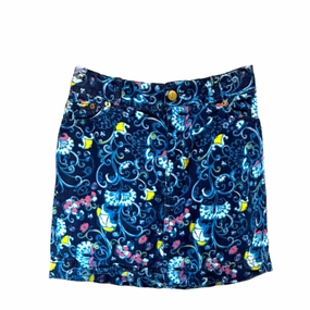 Occasion Dressing Corey Skirt Designer Lilly Pulitzer In True Navy Mainline, Size 0