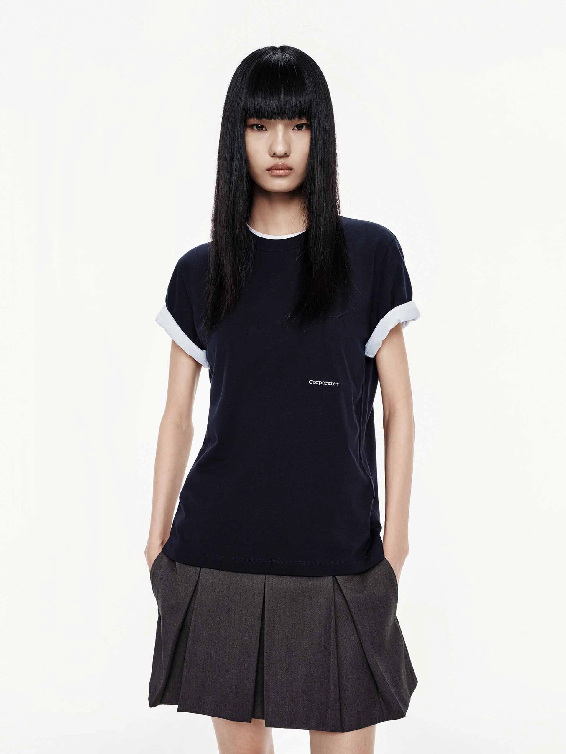 Heavyweight Weave Versatile Comfort Wear Cotton Short Sleeves T-shirt
