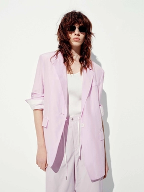 Essential Fit Cotton Silk Blend Blazer