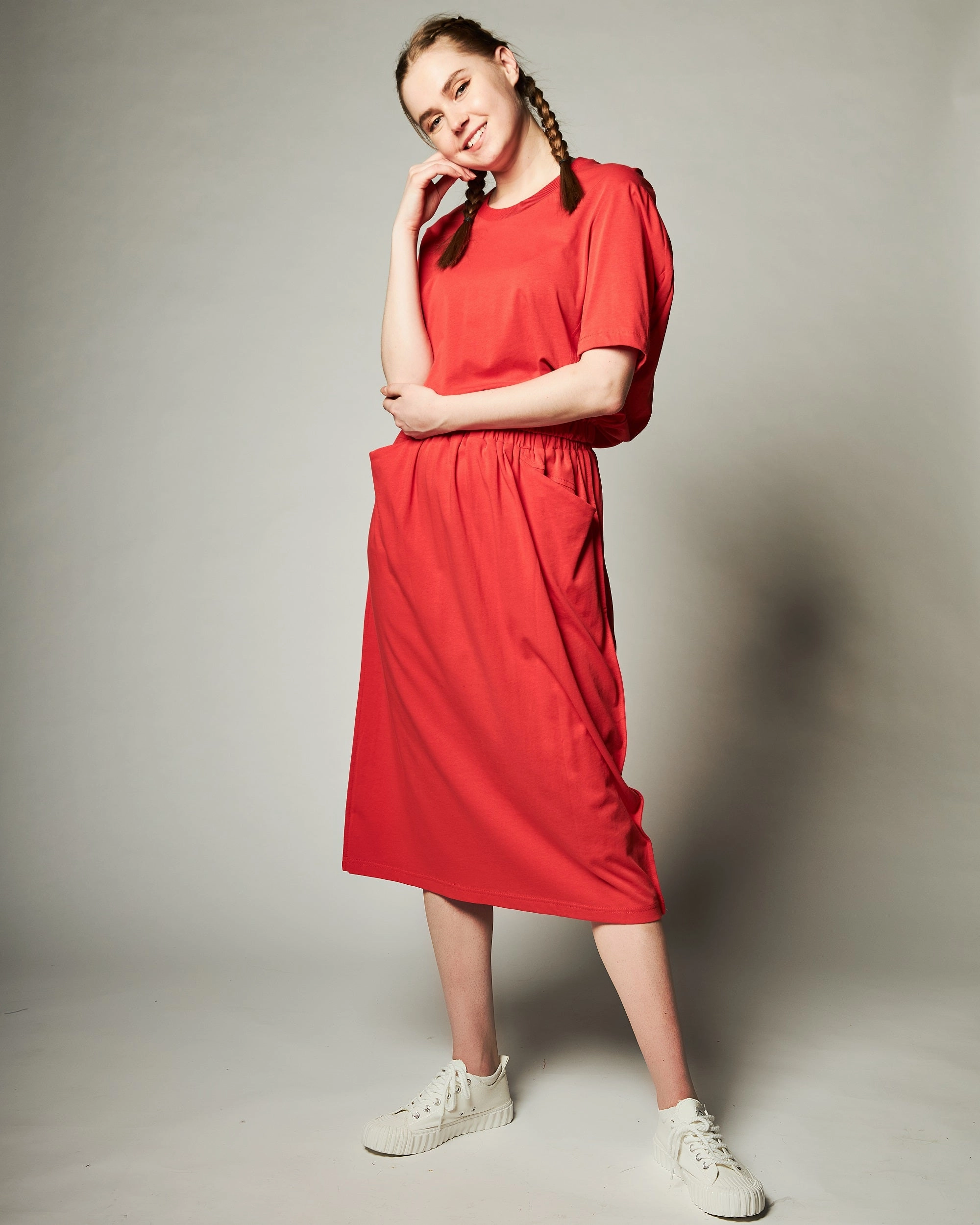 Performance Fashion Cotton Skirt Flared Cut