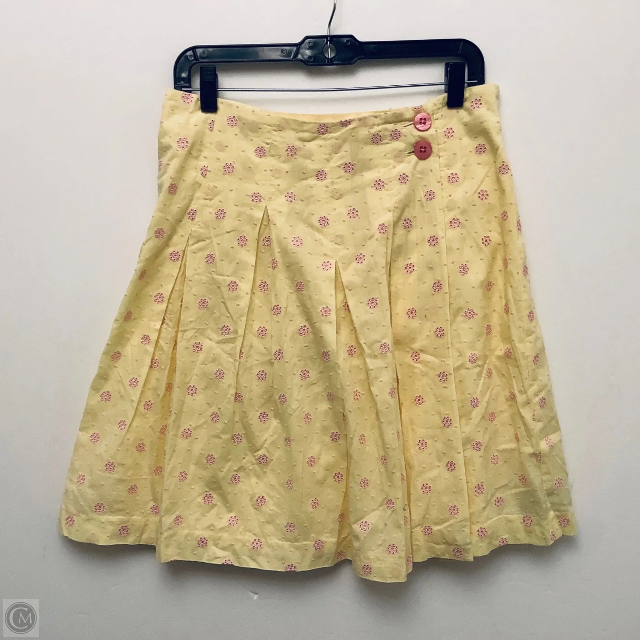 Skirt Designer By Lilly Pulitzer In Yellow, Size: 4 Active Wear Artisan Print