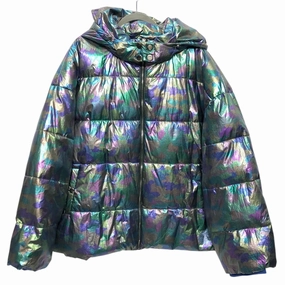 Odor Resistant Finish Lightweight Windbreaker Tech Coat Puffer & Quilted By Shein In Multi, Size:4X