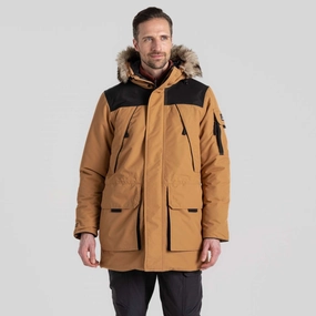 Temperature Regulating Membrane Smooth Zipper Glides Craghoppers Mens Bishorn III Waterproof Parka Jacket