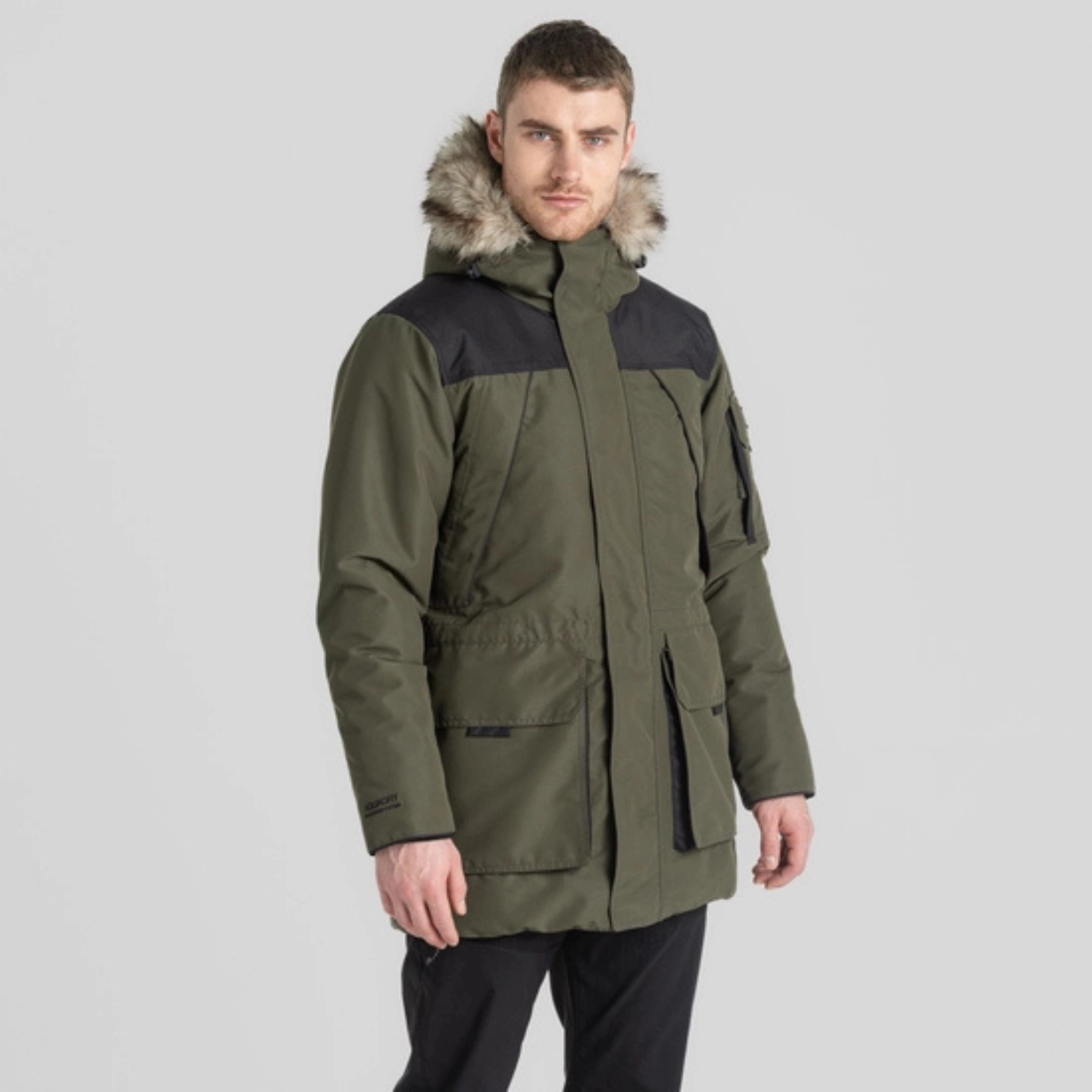 LowProfile Design Noise Reducing Hardware Craghoppers Mens Bishorn III Waterproof Parka Jacket