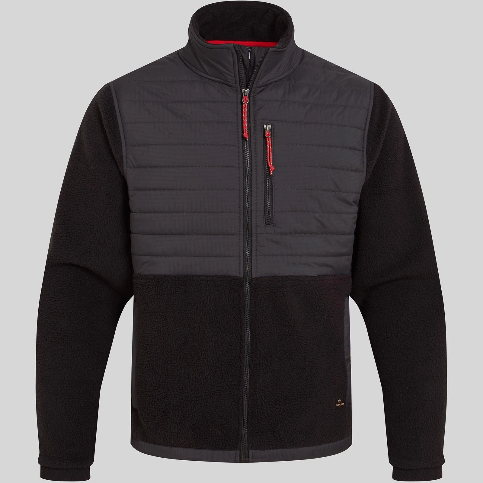 Non Irritating Lining Craghoppers Mens Montadale Insulated Hybrid Borg Fleece Jacket