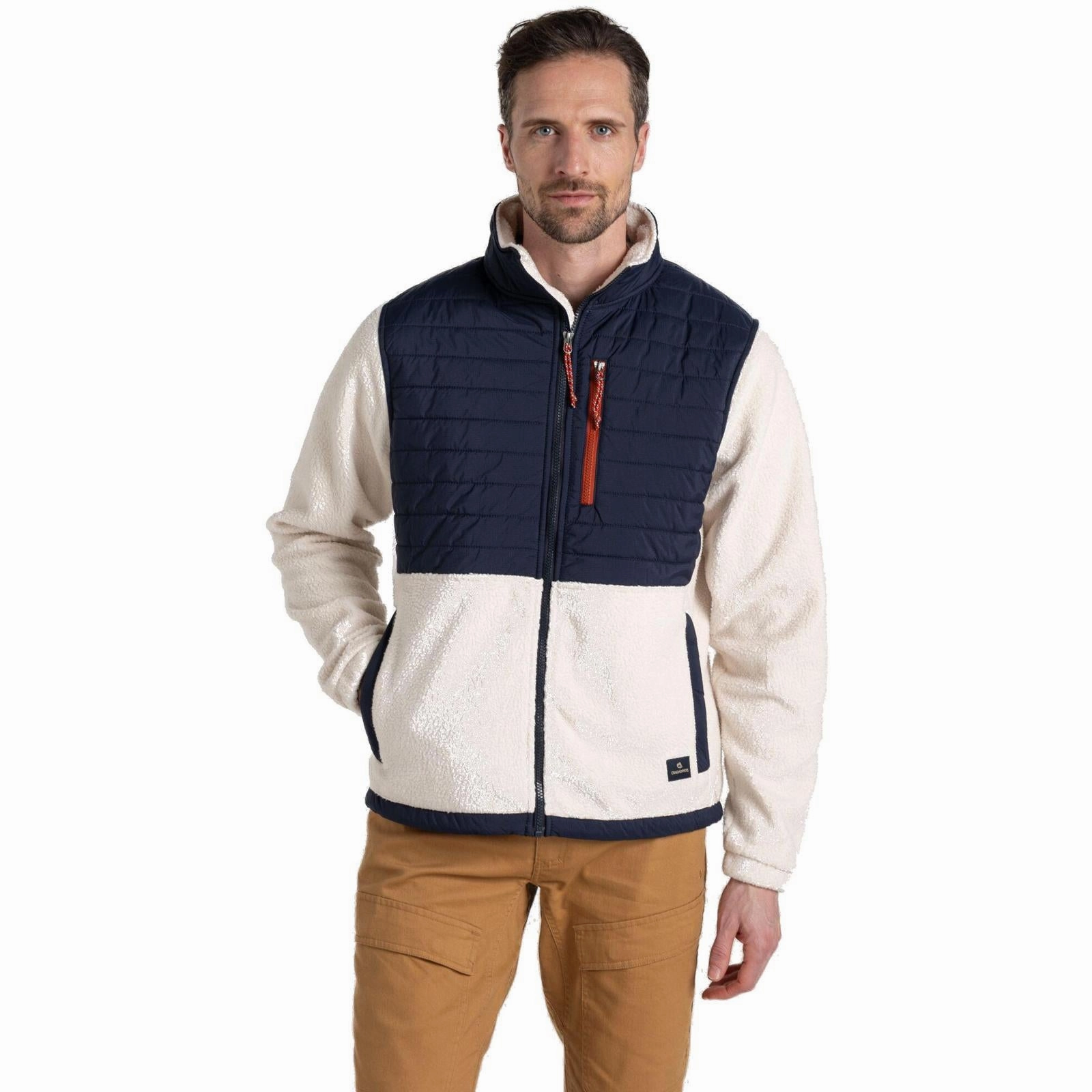 Weather Fit Craghoppers Mens Montadale Insulated Hybrid Borg Fleece Jacket