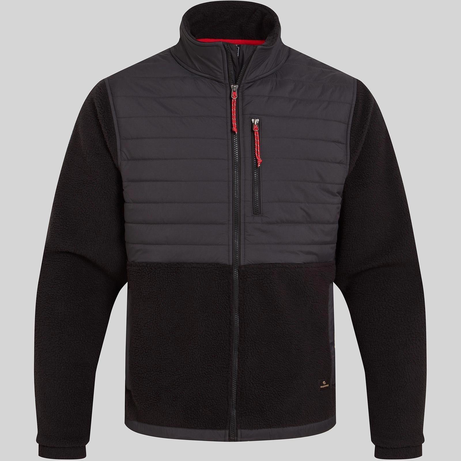 Craghoppers Mens Montadale Insulated Hybrid Borg Fleece Jacket NonIrritatingLining Ergonomic Articulation