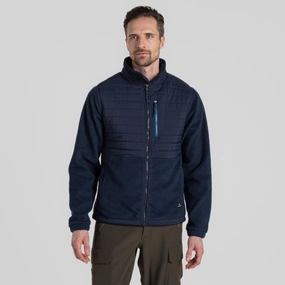 Elasticated Waistband Lightweight Packability Craghoppers Mens Montadale Insulated Hybrid Borg Fleece Jacket