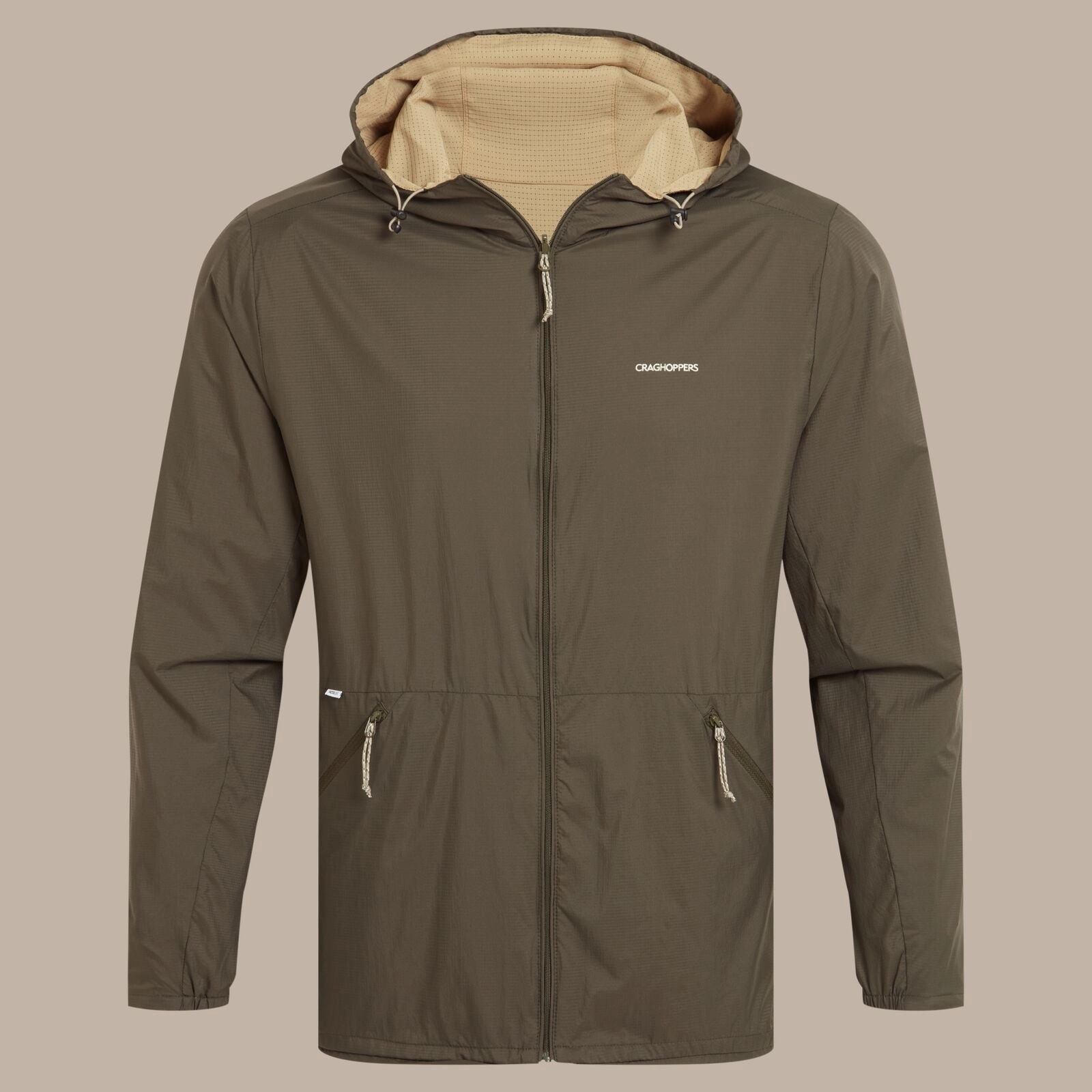 Craghoppers Mens Ovis Reversible  Windbreaker Removable Hood Everyday Comfort Fit