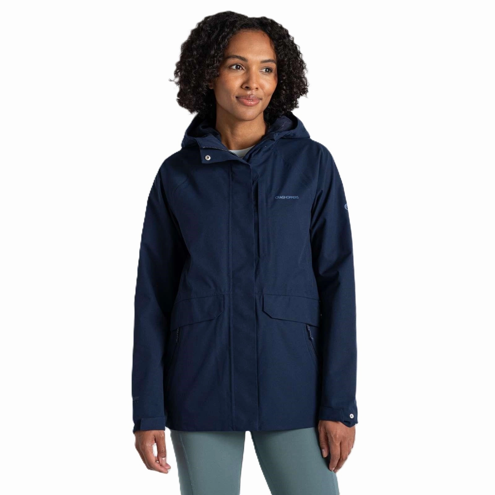 Light Reflective Zippers Clean Lines Craghoppers Womens Caldbeck II Waterproof Jacket