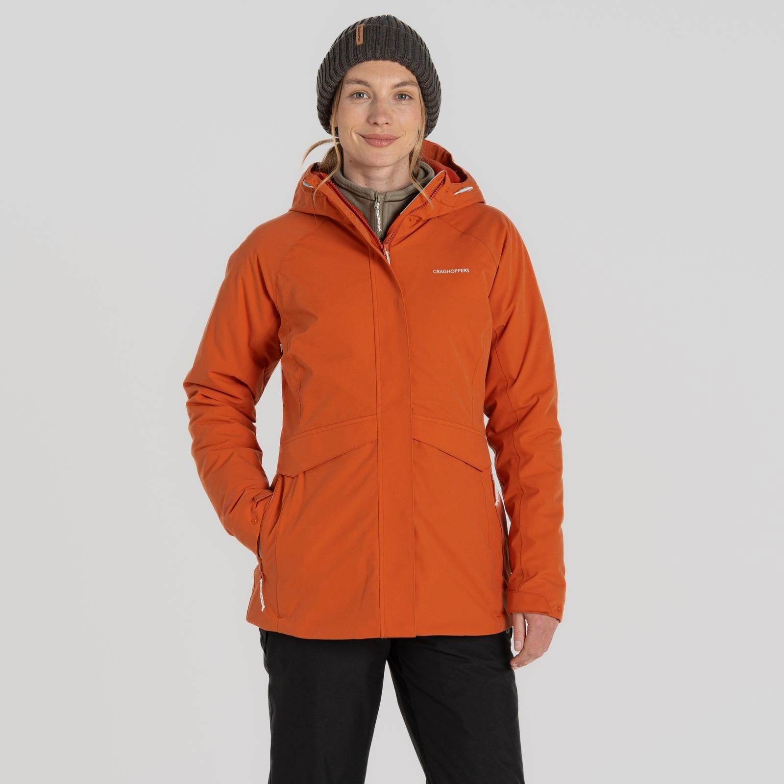 Layered Collar Design Mark Style Craghoppers Womens Caldbeck Insulated Waterproof Jacket