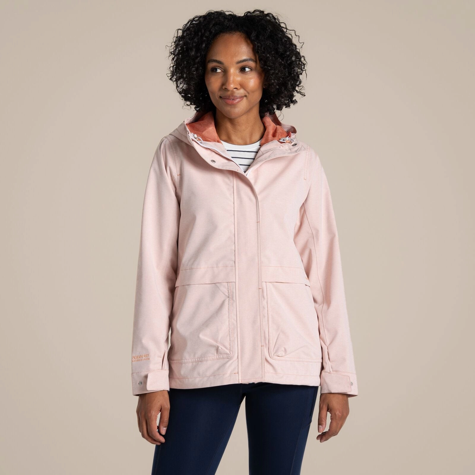 Fur Trim Craghoppers Womens Luisa Breathable Waterproof Jacket