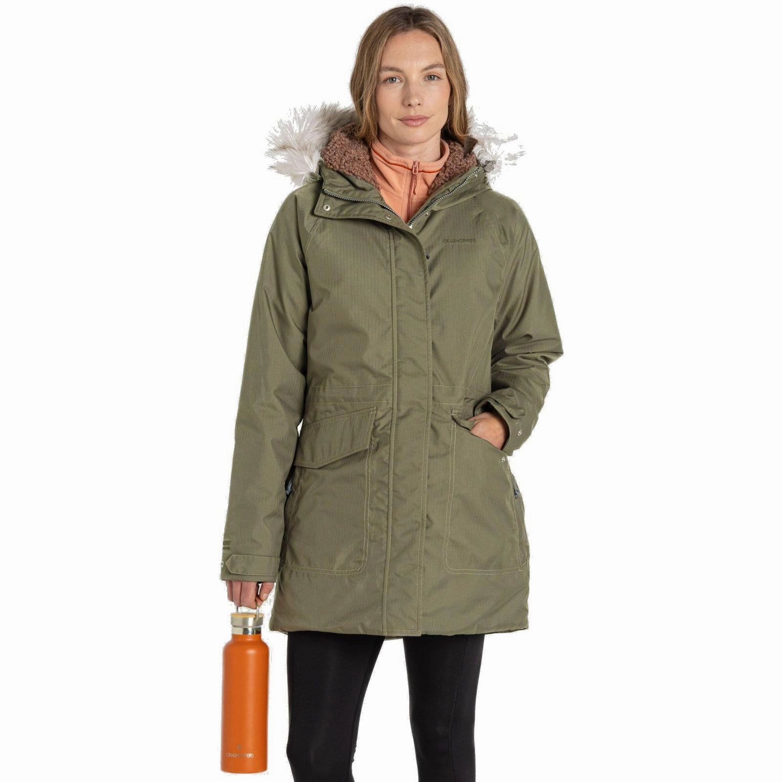 Craghoppers Womens Sofia Waterproof Jacket Unisex Casual Fit Elastic Binding