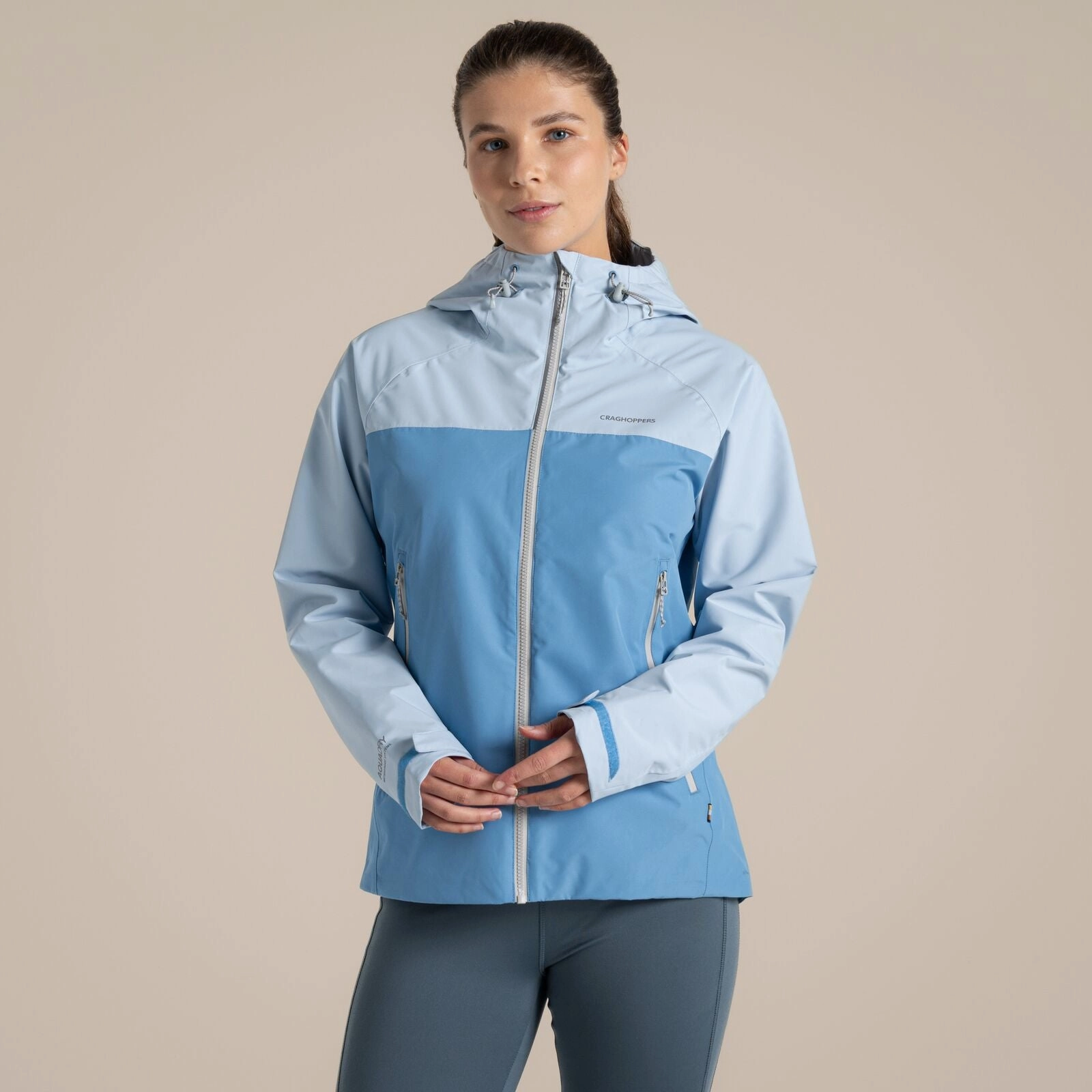 Non Slip Collar Craghoppers Womens Vanth Breathable Waterproof Jacket
