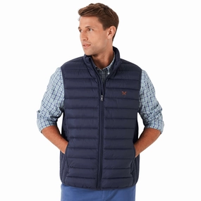 Crew Clothing Mens New Lowther Gilet Recycled Polyester Blend Hooded Versatile Design