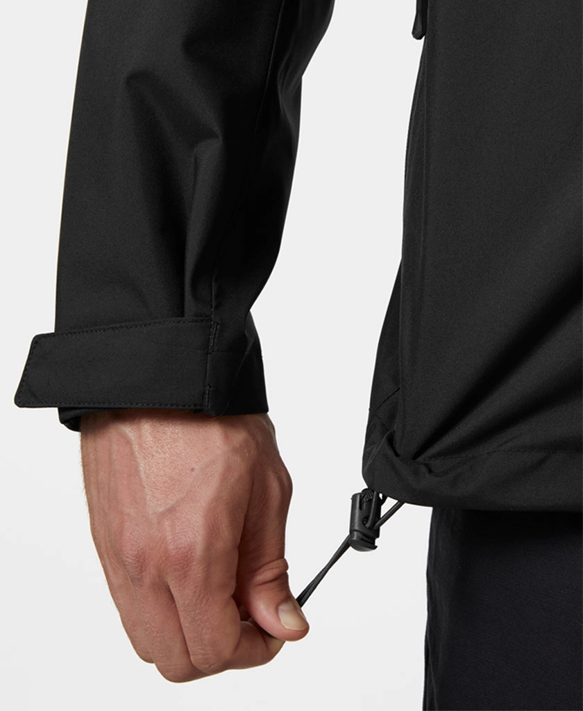 Expandable Side Gussets CREW HOODED MIDLAYER JACKET 2, Black
