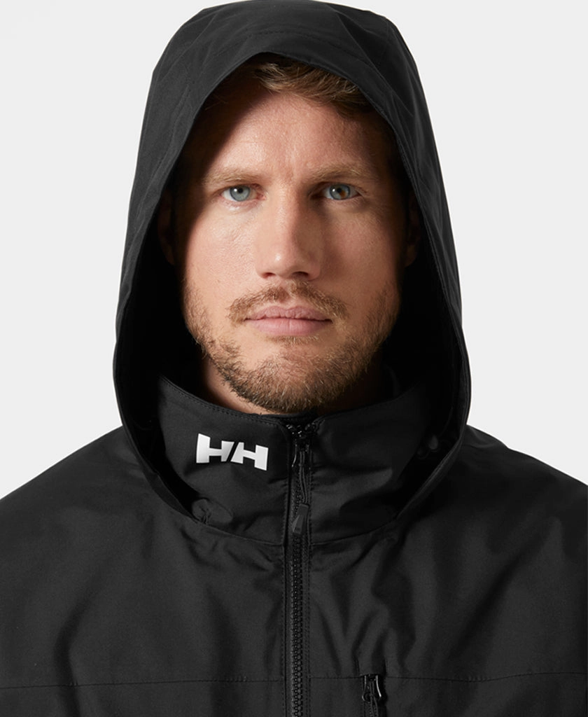 Detachable Components Elegant Evening CREW HOODED MIDLAYER JACKET 2, Black