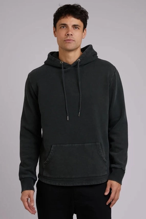 NonRestrictiveCut Curved Hem Hoody Dark Green
