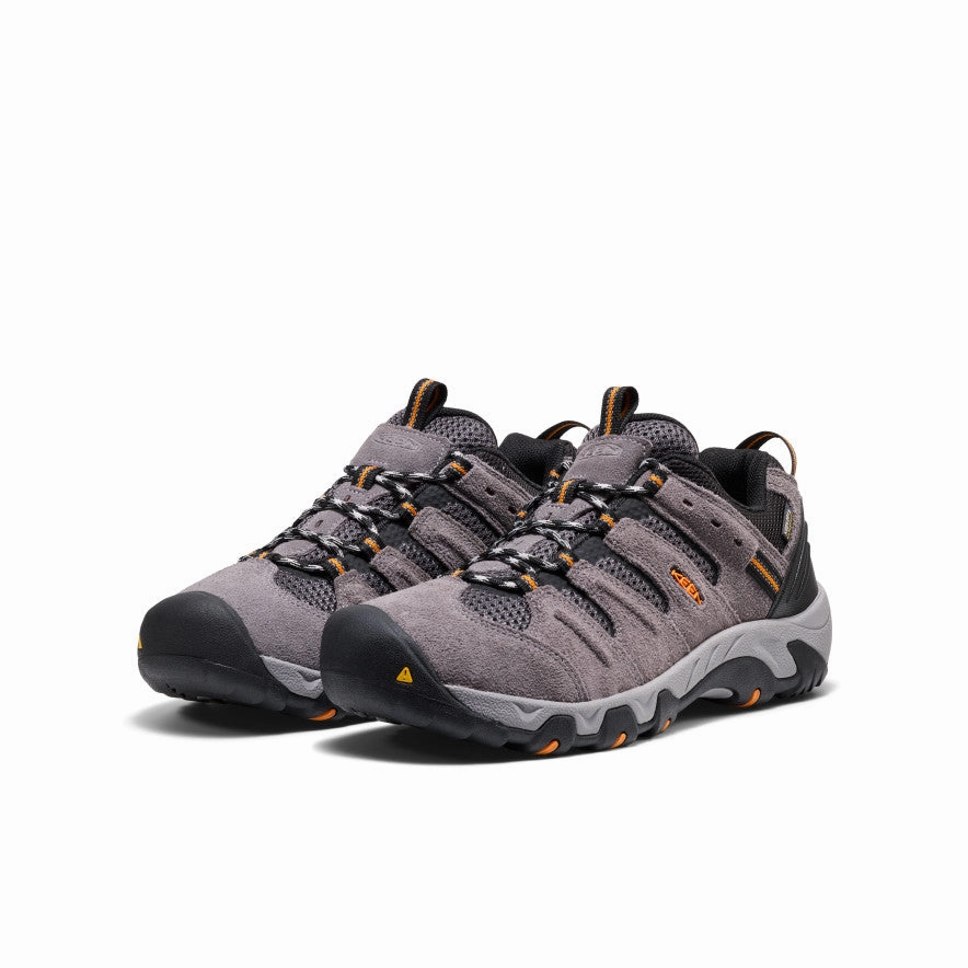 Men's Headout Waterproof Hiking Shoe  |  Steel Grey/Orange Pepper Weekend Style