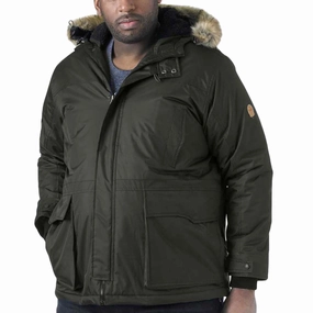D555 Mens Lovett Big & Tall Parka Style Jacket UV Block CompressionResistant