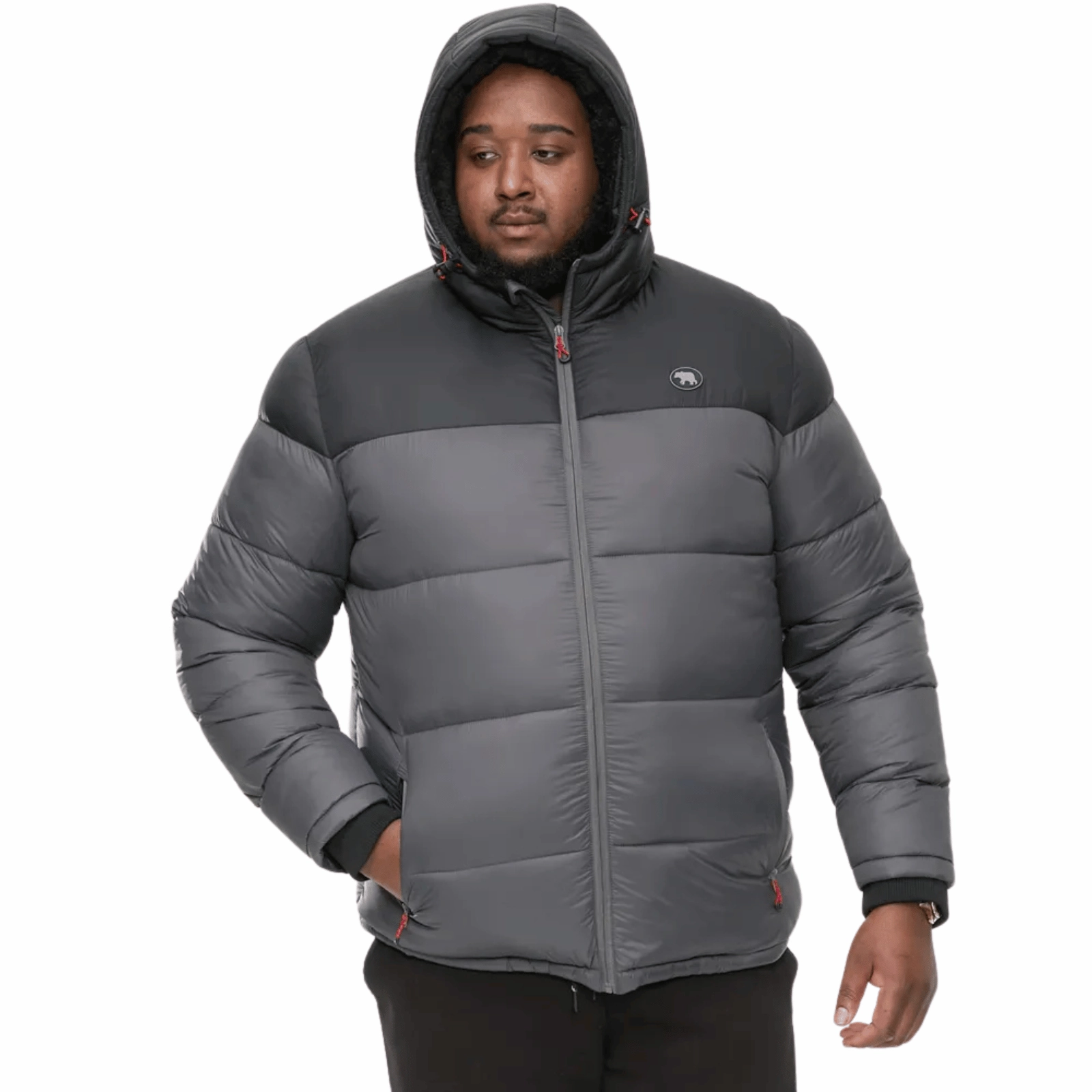 D555 Mens Worrall Big & Tall Quilted Jacket Snag Free Knit Holiday Trip