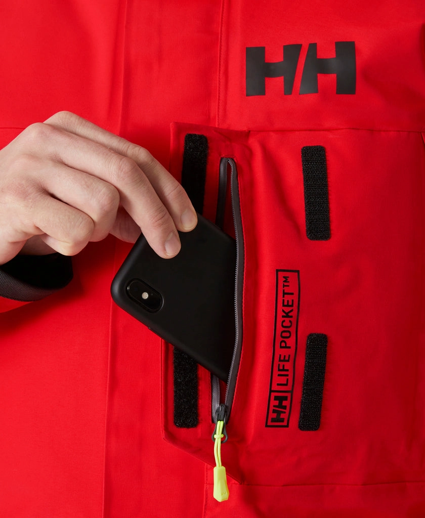 Lightweight Feel Compression Resistant Insulation ARCTIC OCEAN 3in1 PARKA, Alert Red