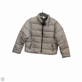 Jacket Puffer & Quilted By Time And Tru In Plaid Pattern, Size: L Ergonomic Mobility Cut Eco Friendly Textile