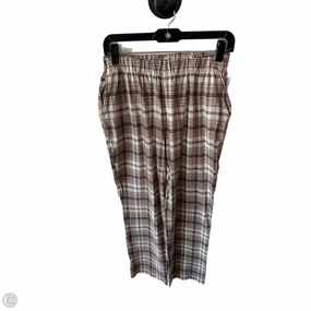 Perfect Design Pants Leggings By Lands End In Brown & Cream, Size: 6