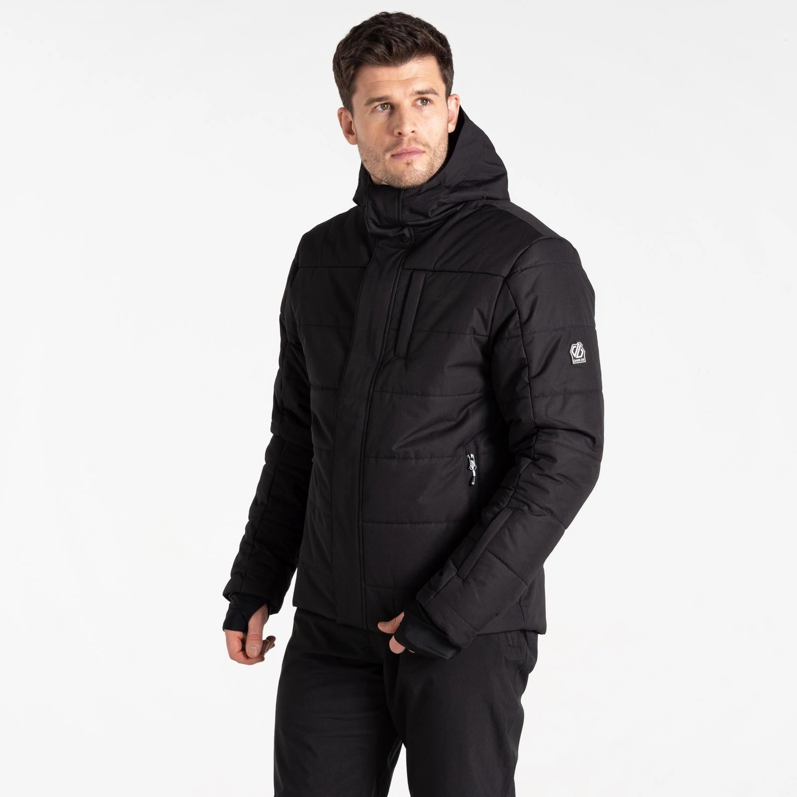 Hooded Versatile Design Dare 2b Mens Camber Baffled Ski Skiing Jacket